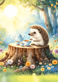 Hedgehog having a tea party Vol.1