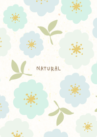 3 color flowers and leaves6 from Japan