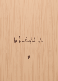 Simple Handwriting style Theme -Wood-