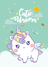 Unicorns Baby Galaxy Green