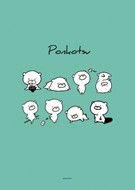 สีเขียวมิ้นต์ : Monochrome ponkotsu 4