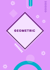 Flat Geometric Mauve Purple