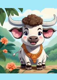 Cute Thai buffalo