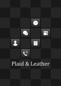 Plaid & Leather "Black"