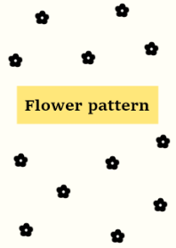 flower pattern#beige yellow