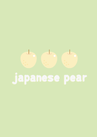 Three japanese pear