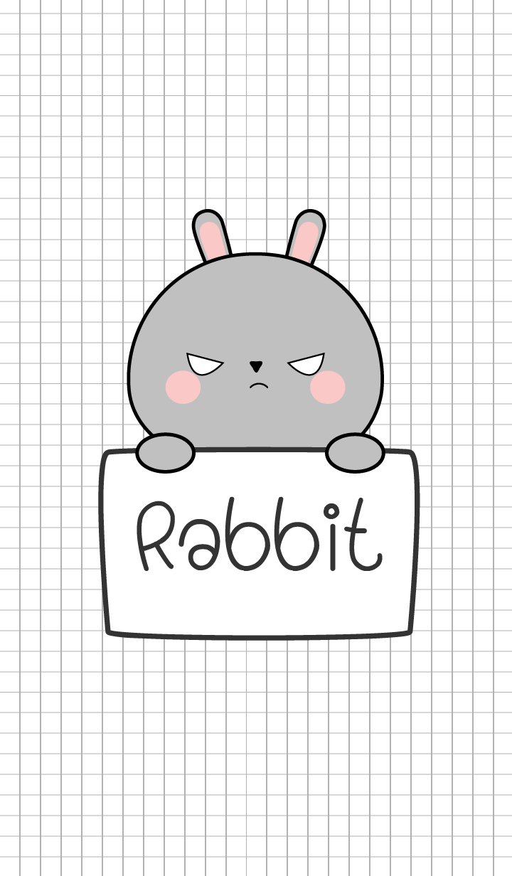 Simple Angry Gray Rabbit (jp)