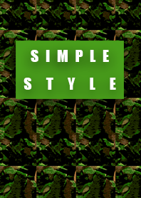 Simple style green camouflage tile