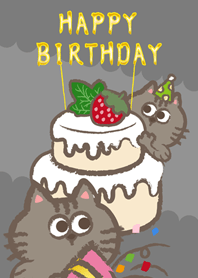 猫紳士女の子誕生日！(フォググレー)