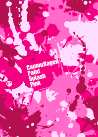 Camouflaged paint splash pink
