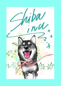 Shiba Inu-Green leaf-