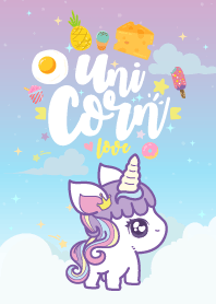 Unicorn Cutie Violet Pastel