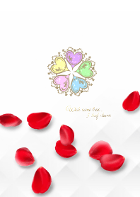 Wish come true,Rose & 5 Leaf Clover Ver2