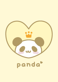 熊貓 王冠 [黃色]