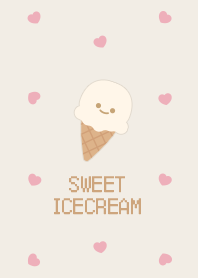 SWEET ICE CREAM PATTERN [vanilla]