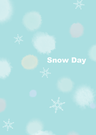 ふわふわキラキラ雪の日