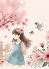 pink sakura blossom with you  JP08