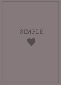 SIMPLE HEART =dark gray=