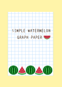WATERMELON GRAPH PAPERj-LIGHT YELLOW