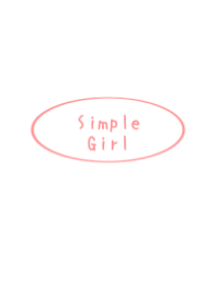 simple girl of pair theme