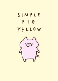 簡單的 豬 黃色