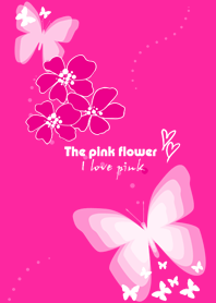 The pink flower