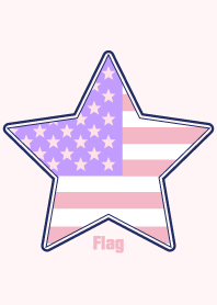 U.S. Star flag -PINK- Theme.