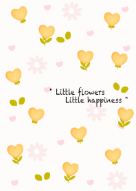 mini yellow heart flowers 6