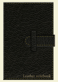 A black leather notebook from Japan