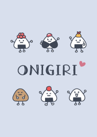 rice ball Heart'Blue'