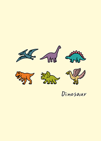 迷你小恐龍集合囉(淡黃色)