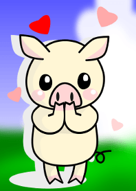 かわいいブタさんです。