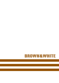 Simple Brown & White No.8