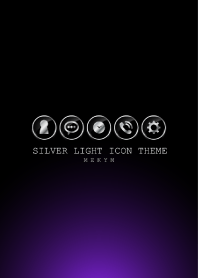 SILVER LIGHT ICON THEME -PURPLE-