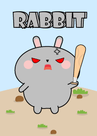 Emotions Cute Grey Rabbit Theme