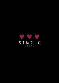 SIMPLE HEART - BLACK 20