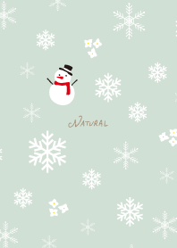 Snowman and white flowers20 from Japan