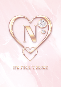 [ N ] Heart Charm & Initial  - PB