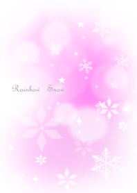 Snow crystal of pink