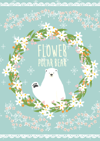 Flower polar bear