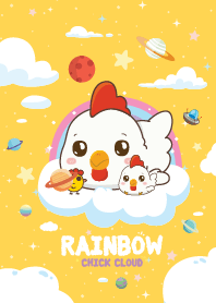 กุ๊กไก่ เมฆสายรุ้ง สีเหลือง