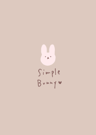 Cute bunny and simple heart