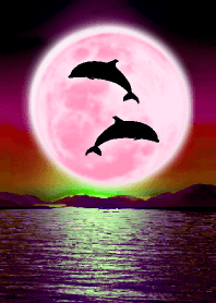 Lucky Strawberry Moon double dolphins 5
