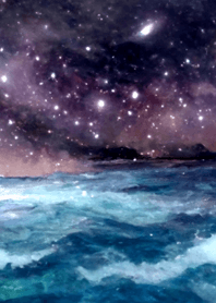 夜の月 月の海 #4j18_18。