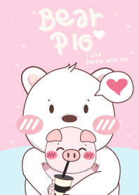 พี่หมีและน้องหมู รักชาไข่มุก