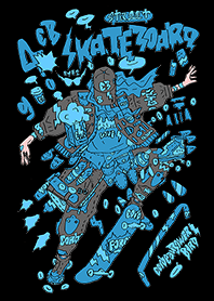 STREET SKATEBOARD GIRL GRAFFITI 04 A