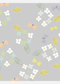 Spring flowers04 on white