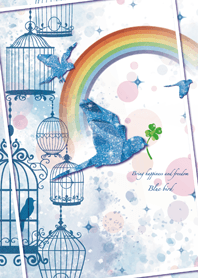 Bring happiness and freedom Blue bird*