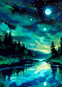 Beautiful starry night view#1250