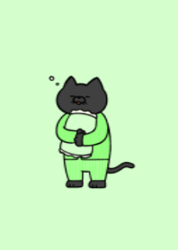 Pajamas black cat 05.